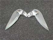 Aluminum turn fins (left and right) for small rc boat